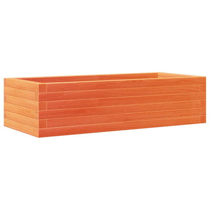 vidaXL Pflanzkübel Wachsbraun 90x40x23 cm Massivholz Kiefer