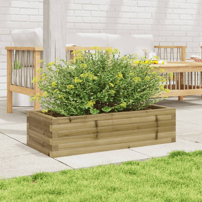 vidaXL Jardinière 90x40x23 cm en bois de pin imprégné
