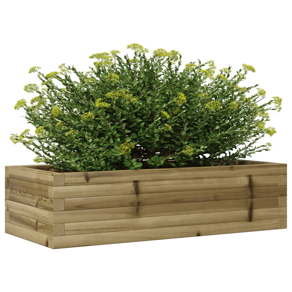 vidaXL Jardinière 90x40x23 cm en bois de pin imprégné