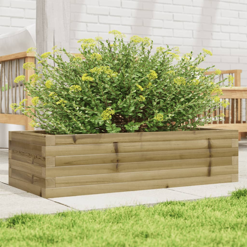 vidaXL Jardinière 90x40x23 cm en bois de pin imprégné