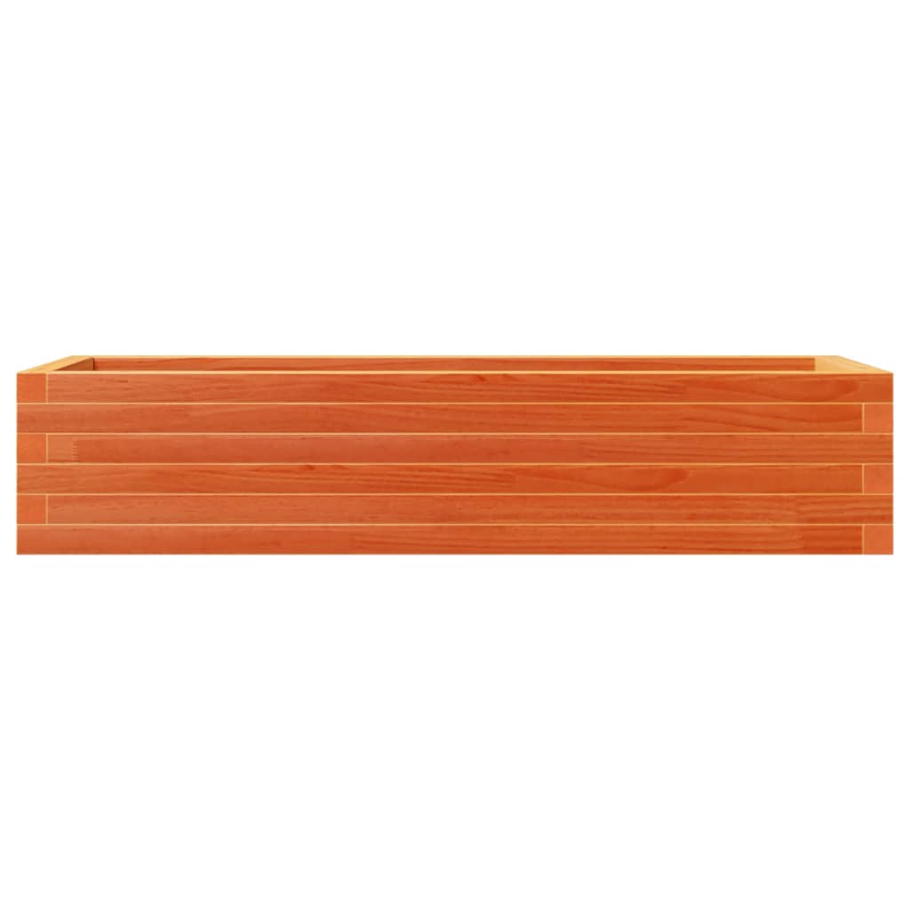 vidaXL Pflanzkübel Wachsbraun 110x40x23 cm Massivholz Kiefer