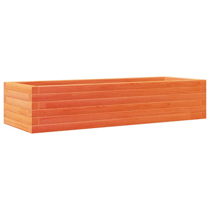 vidaXL Pflanzkübel Wachsbraun 110x40x23 cm Massivholz Kiefer