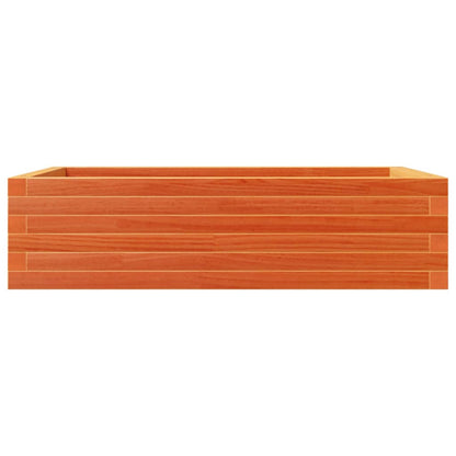 vidaXL Pflanzkübel Wachsbraun 90x60x23 cm Massivholz Kiefer
