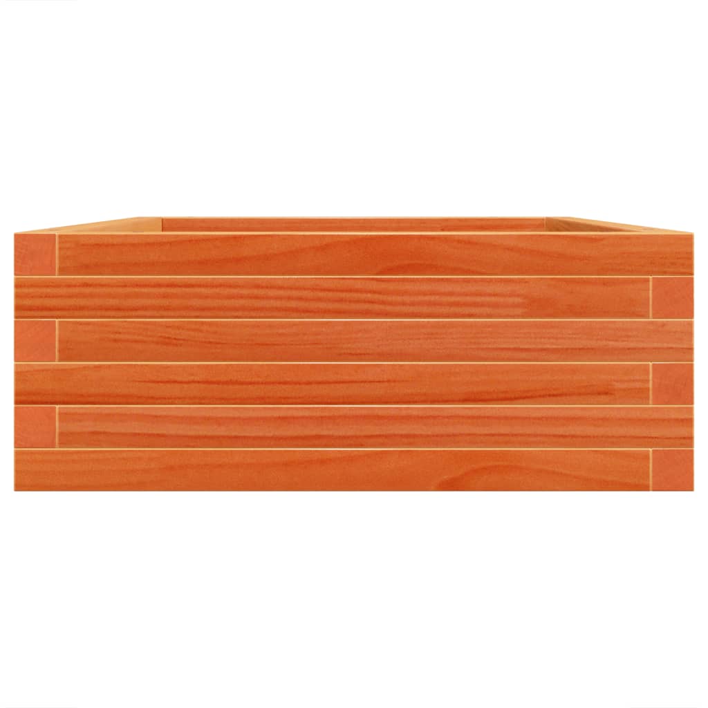 vidaXL Pflanzkübel Wachsbraun 90x60x23 cm Massivholz Kiefer