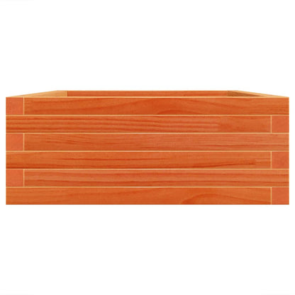 vidaXL Pflanzkübel Wachsbraun 90x60x23 cm Massivholz Kiefer