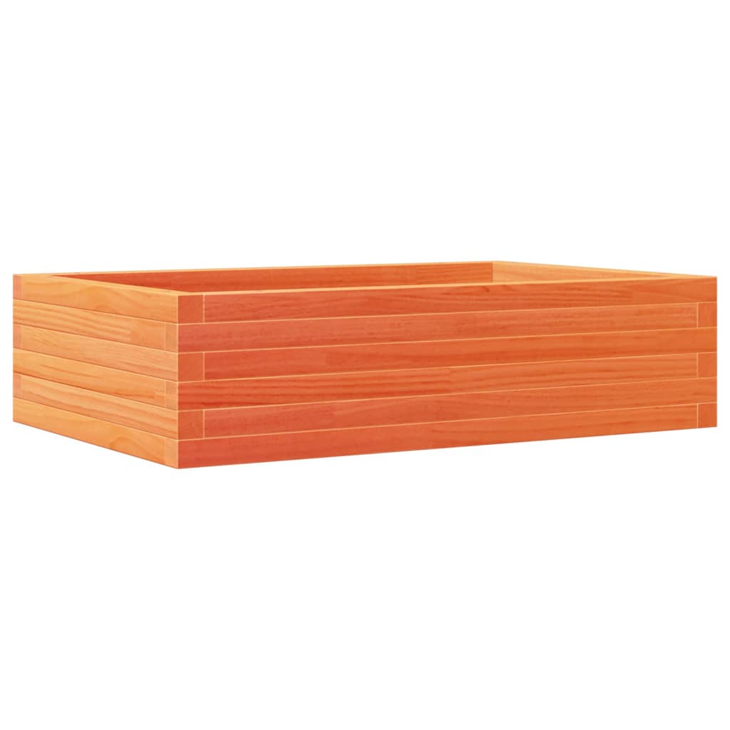 vidaXL Pflanzkübel Wachsbraun 90x60x23 cm Massivholz Kiefer