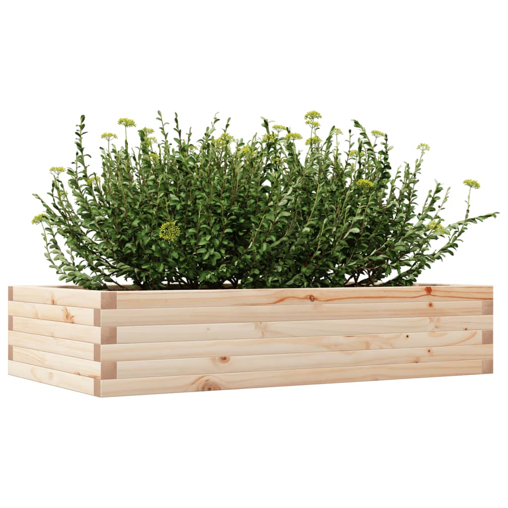 vidaXL Jardinière 110x60x23 cm Bois de pin massif