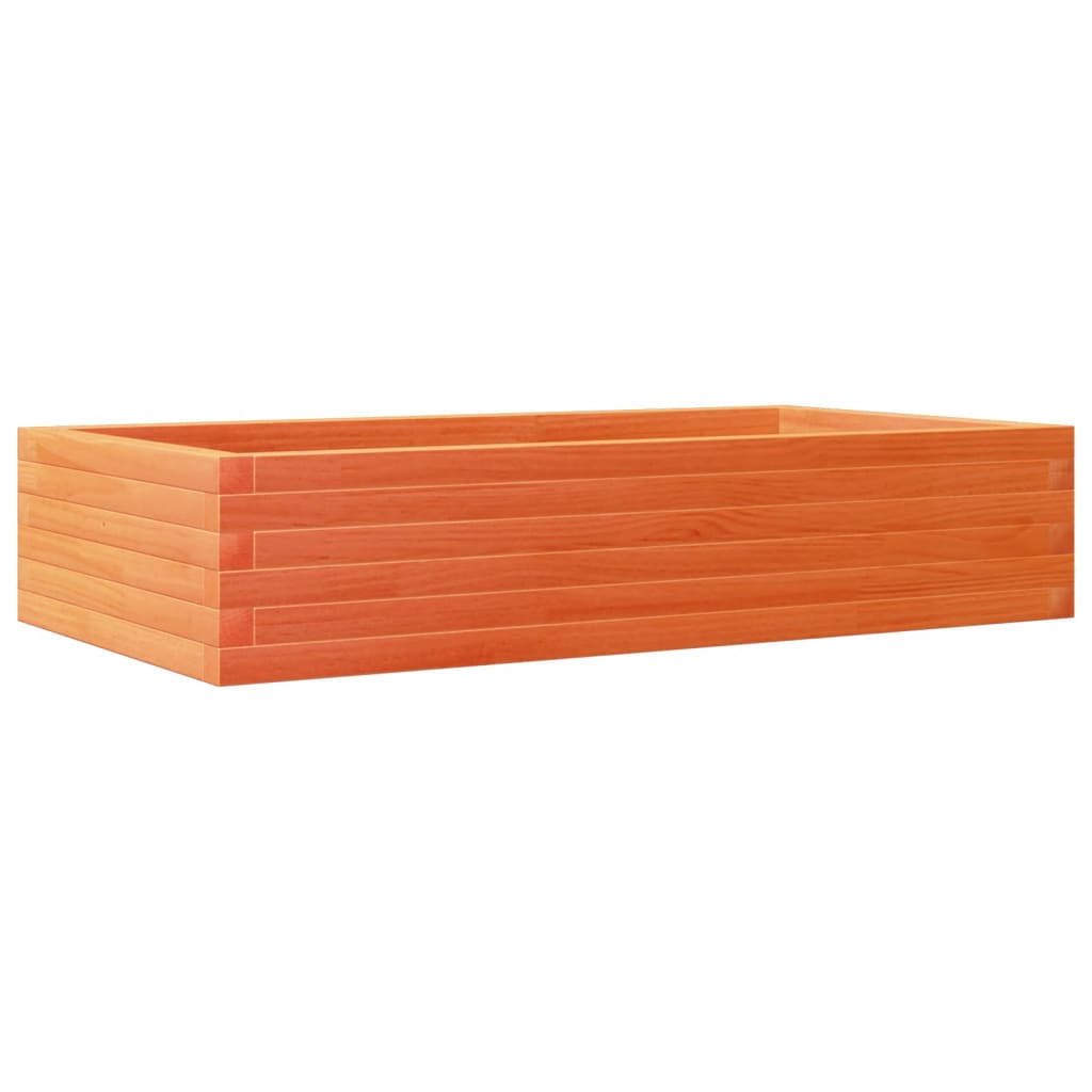 vidaXL Pflanzkübel Wachsbraun 110x60x23 cm Massivholz Kiefer
