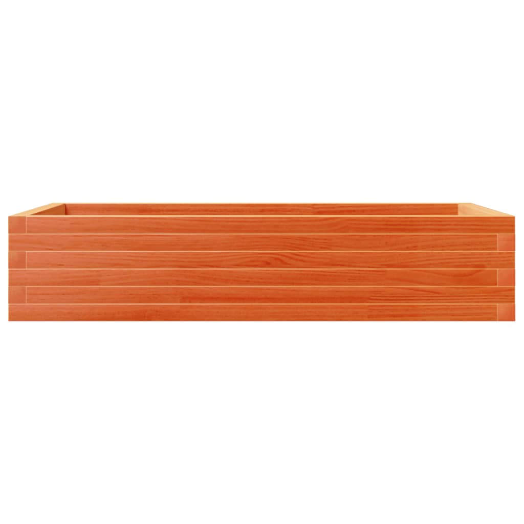 vidaXL Pflanzkübel Wachsbraun 110x60x23 cm Massivholz Kiefer