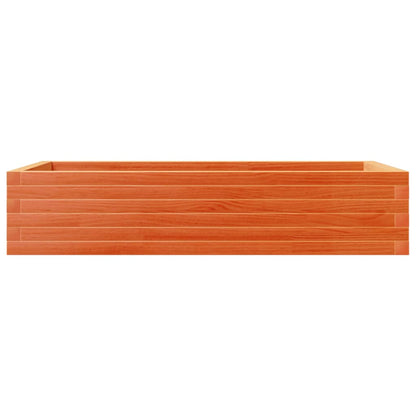 vidaXL Pflanzkübel Wachsbraun 110x60x23 cm Massivholz Kiefer