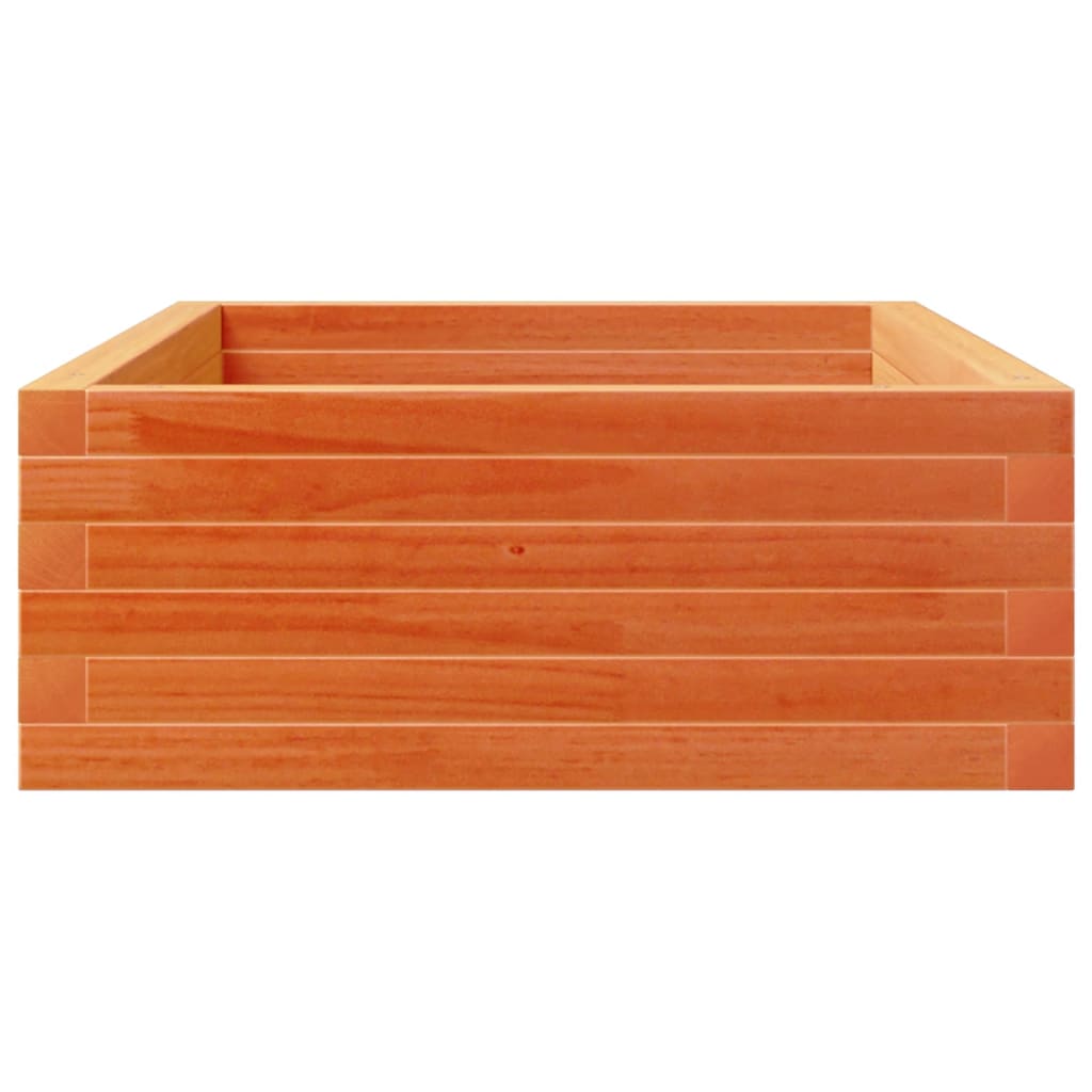 vidaXL Pflanzkübel Wachsbraun 110x60x23 cm Massivholz Kiefer