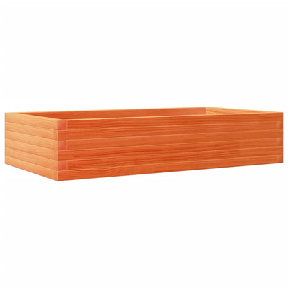vidaXL Pflanzkübel Wachsbraun 110x60x23 cm Massivholz Kiefer