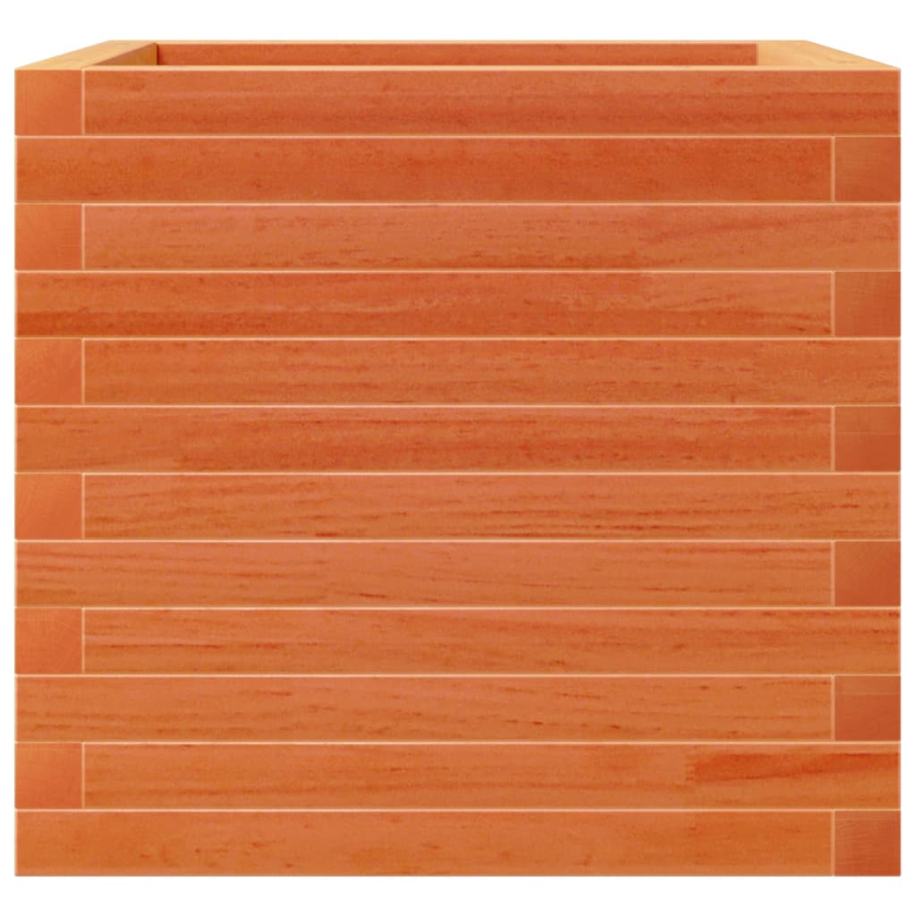 vidaXL Pflanzkübel Wachsbraun 50x50x45,5 cm Massivholz Kiefer