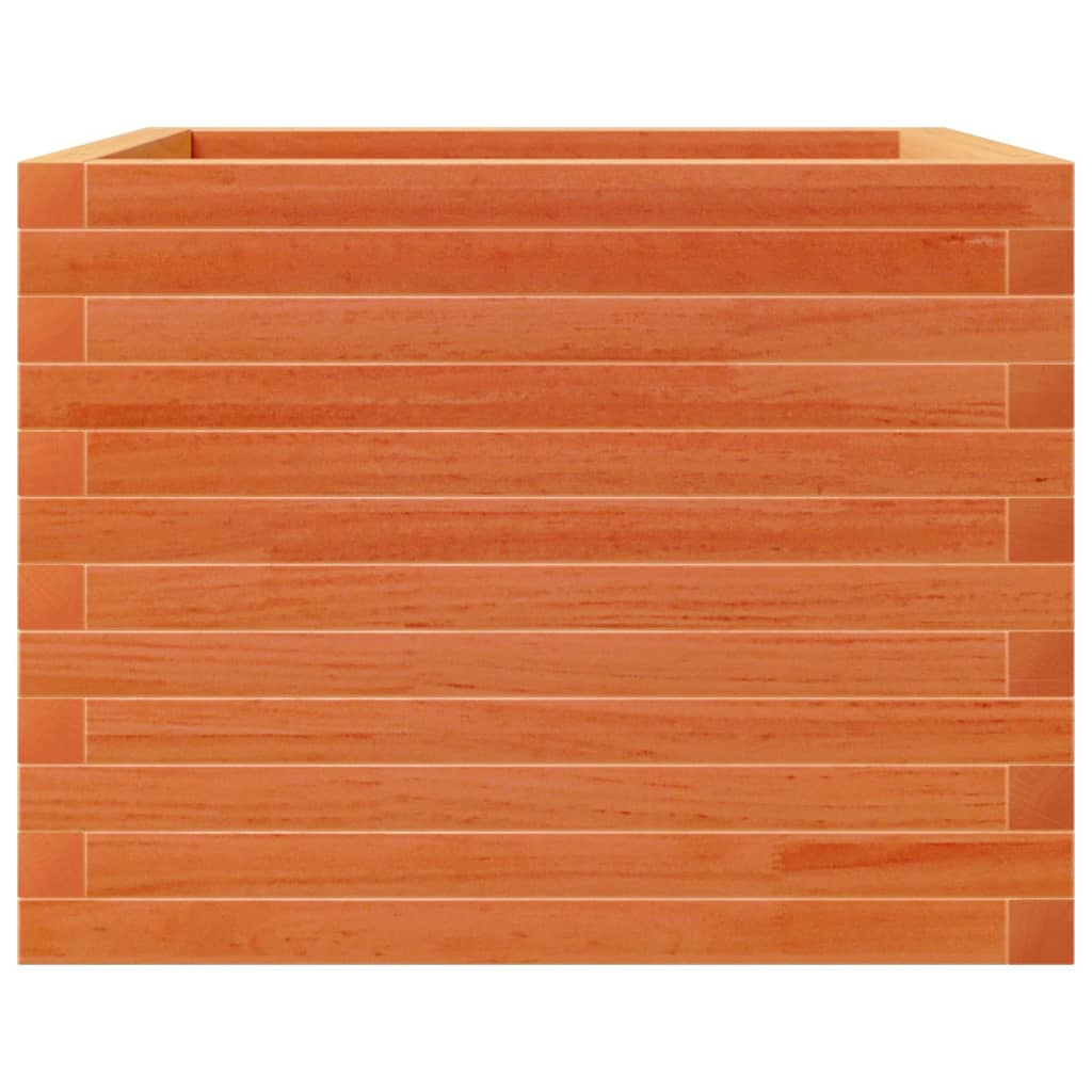 vidaXL Pflanzkübel Wachsbraun 60x60x45,5 cm Massivholz Kiefer