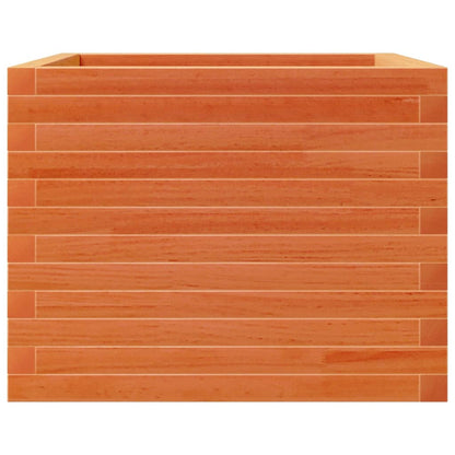 vidaXL Pflanzkübel Wachsbraun 60x60x45,5 cm Massivholz Kiefer