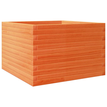vidaXL Pflanzkübel Wachsbraun 70x70x45,5 cm Massivholz Kiefer