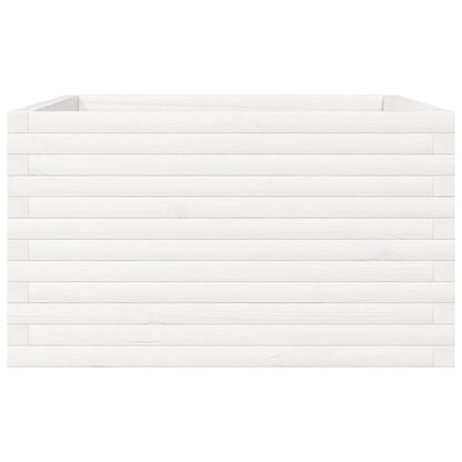 vidaXL Jardinière blanche 80x80x45,5 cm en pin massif