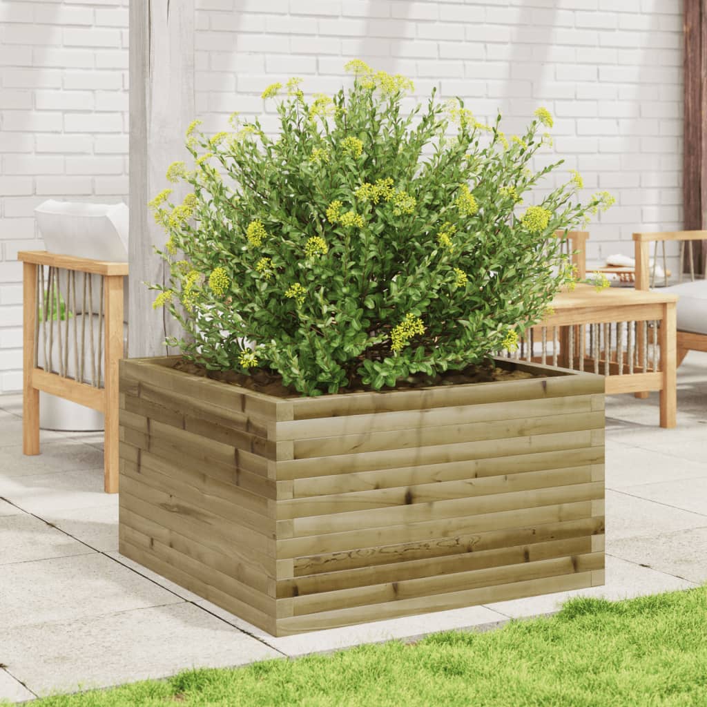 vidaXL Pflanzkübel 80x80x45,5 cm Kiefernholz Imprägniert