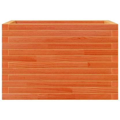 vidaXL Jardinière Bois de pin massif marron ciré 70x40x45,5 cm