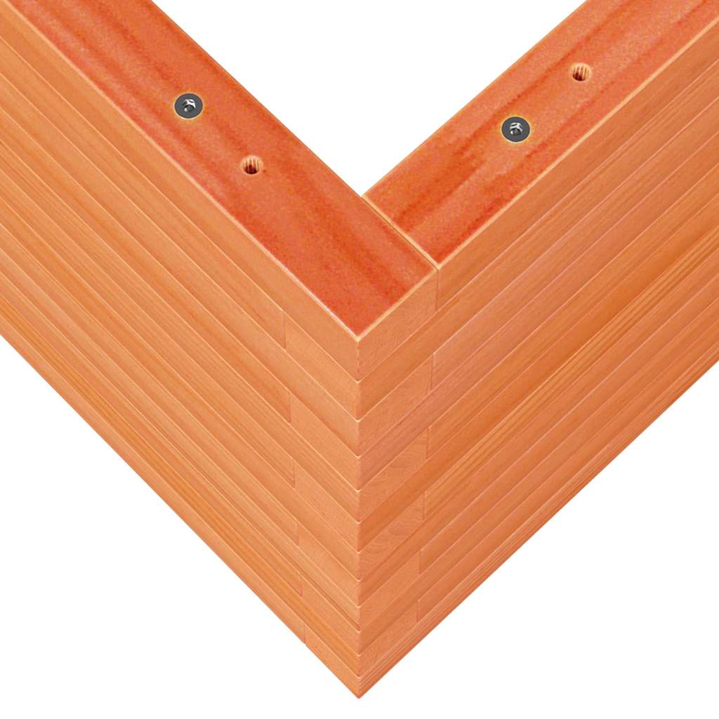 vidaXL Jardinière Bois de pin massif marron ciré 70x40x45,5 cm