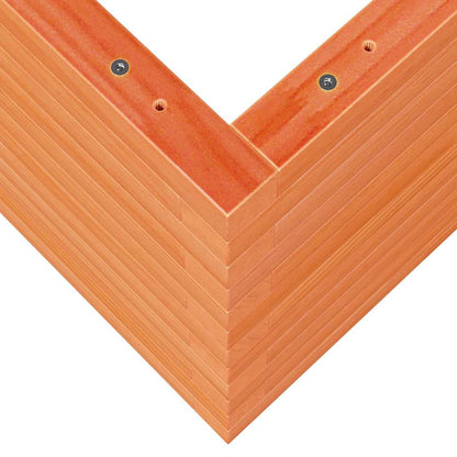 vidaXL Jardinière Bois de pin massif marron ciré 70x40x45,5 cm