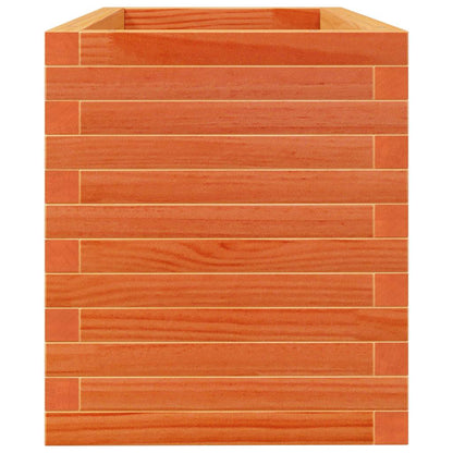 vidaXL Pflanzkübel Wachsbraun 90x40x45,5 cm Massivholz Kiefer