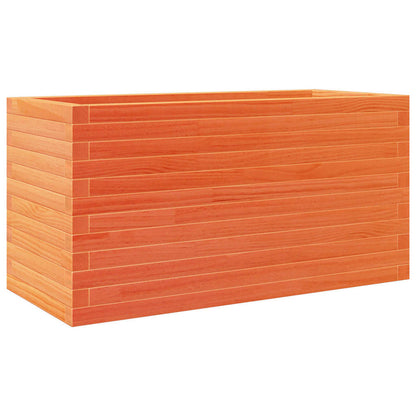 vidaXL Pflanzkübel Wachsbraun 90x40x45,5 cm Massivholz Kiefer