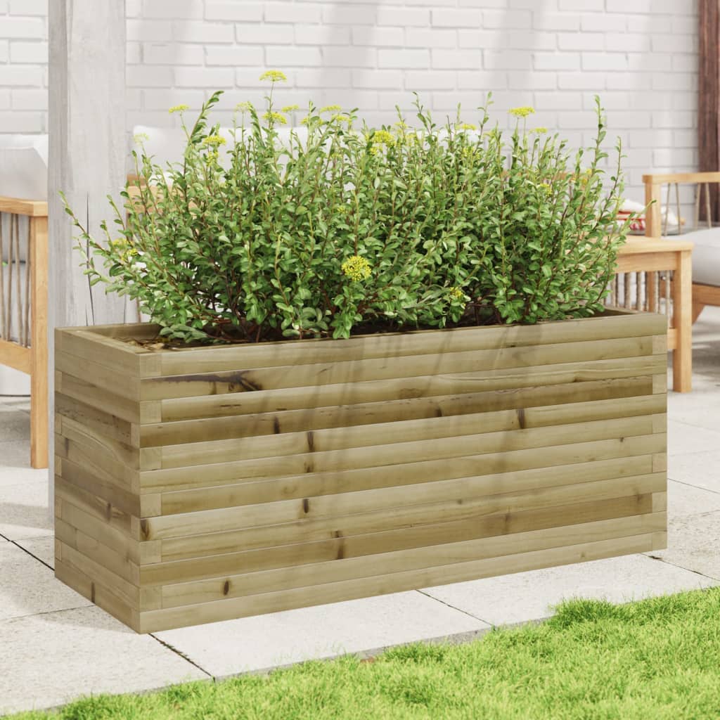 vidaXL Pflanzkübel 110x40x45,5 cm Kiefernholz Imprägniert