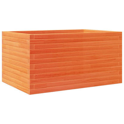 vidaXL Pflanzkübel Wachsbraun 90x60x45,5 cm Massivholz Kiefer