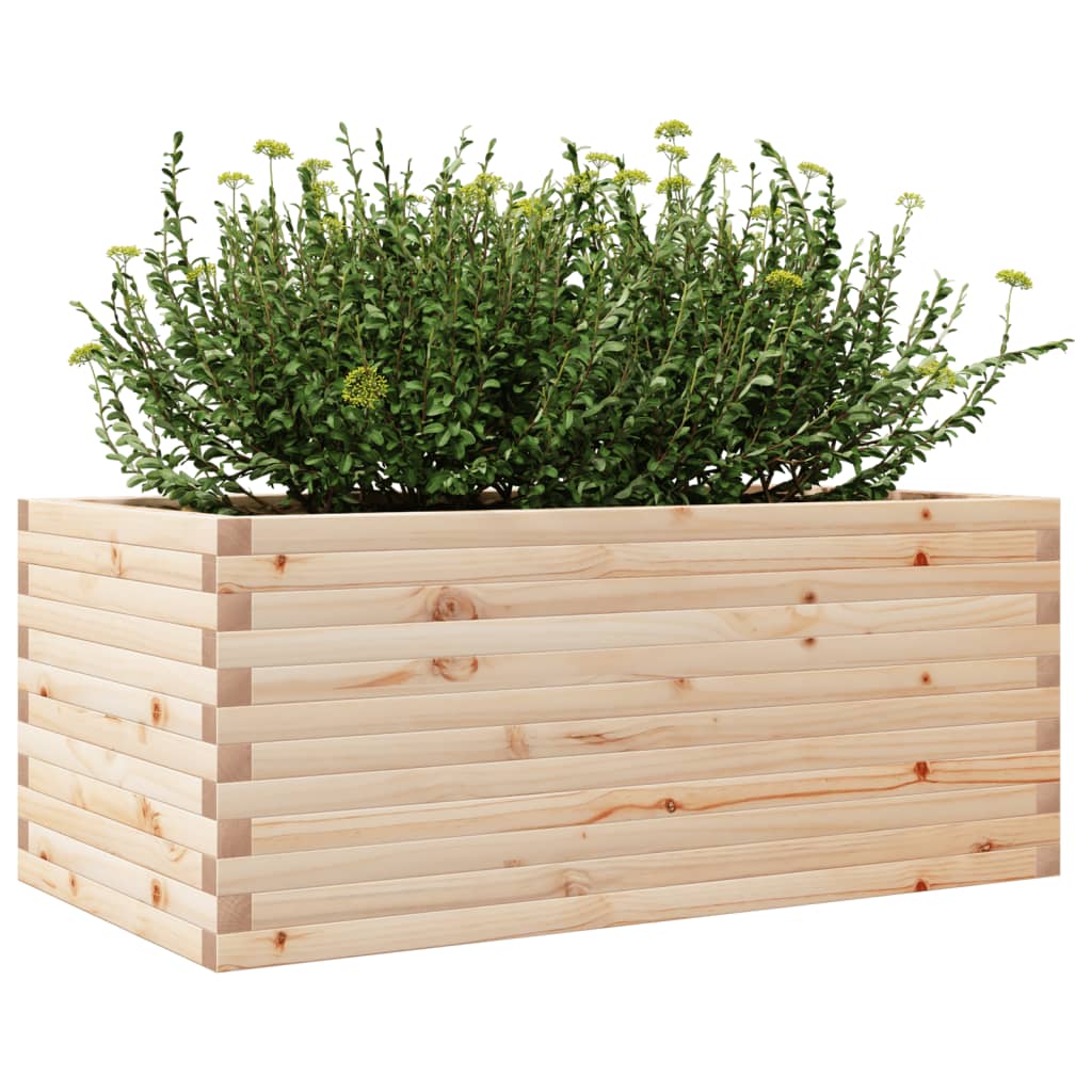 vidaXL Pflanzkübel 110x60x45,5 cm Massivholz Kiefer