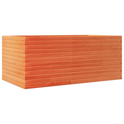 vidaXL Pflanzkübel Wachsbraun 110x60x45,5 cm Massivholz Kiefer