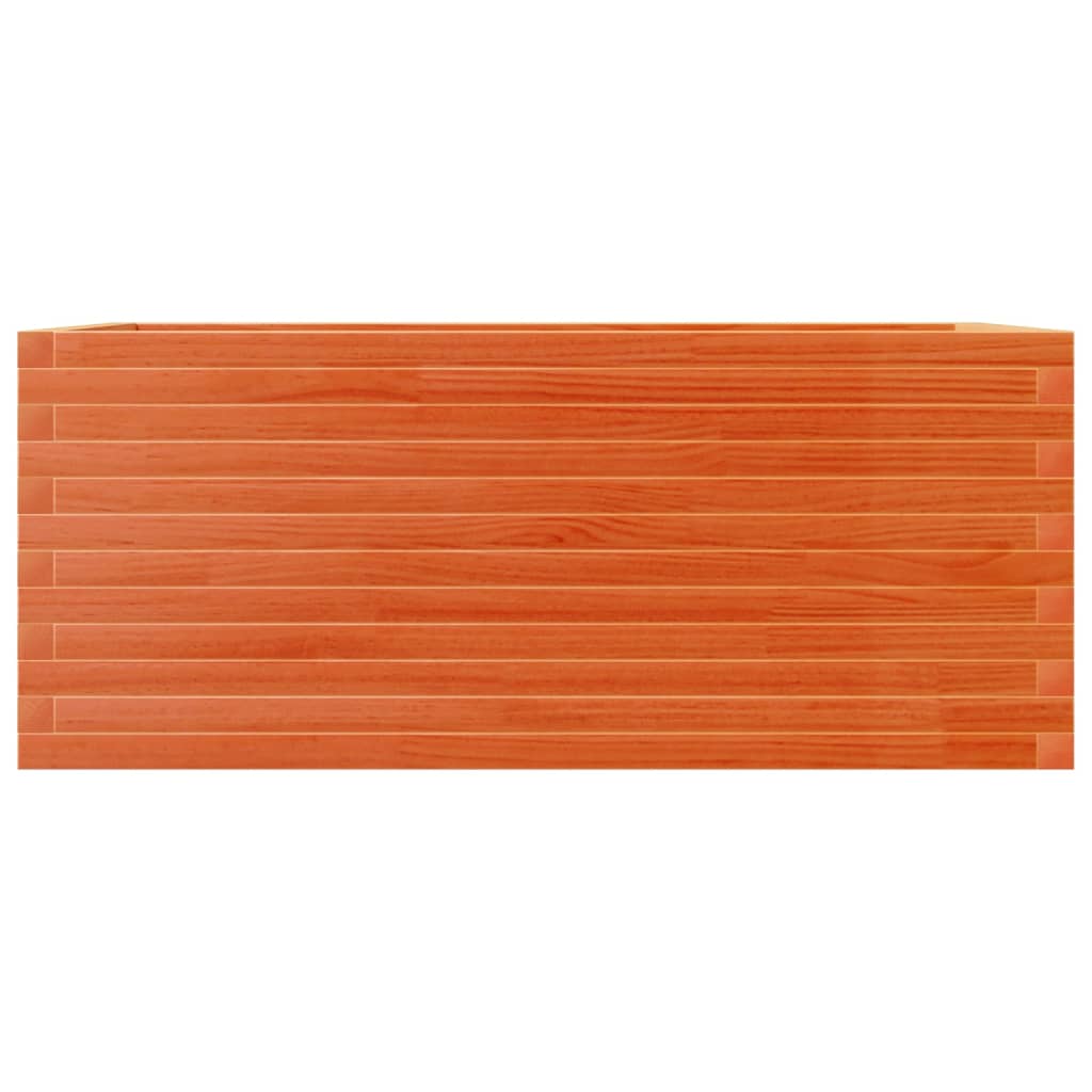 vidaXL Pflanzkübel Wachsbraun 110x60x45,5 cm Massivholz Kiefer