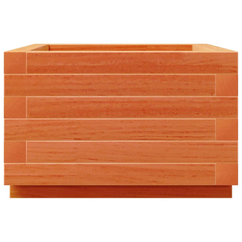 vidaXL Pflanzkübel Wachsbraun 40x40x26,5 cm Massivholz Kiefer