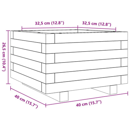 vidaXL Pflanzkübel 40x40x26,5 cm Kiefernholz Imprägniert