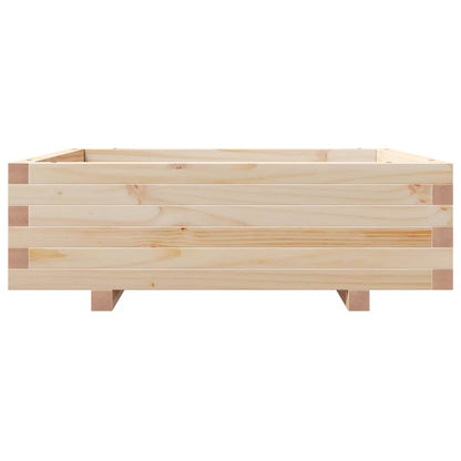 vidaXL Pflanzkübel 80x80x26,5 cm Massivholz Kiefer