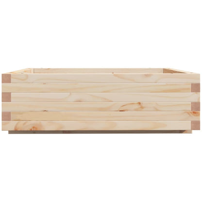 vidaXL Pflanzkübel 80x80x26,5 cm Massivholz Kiefer