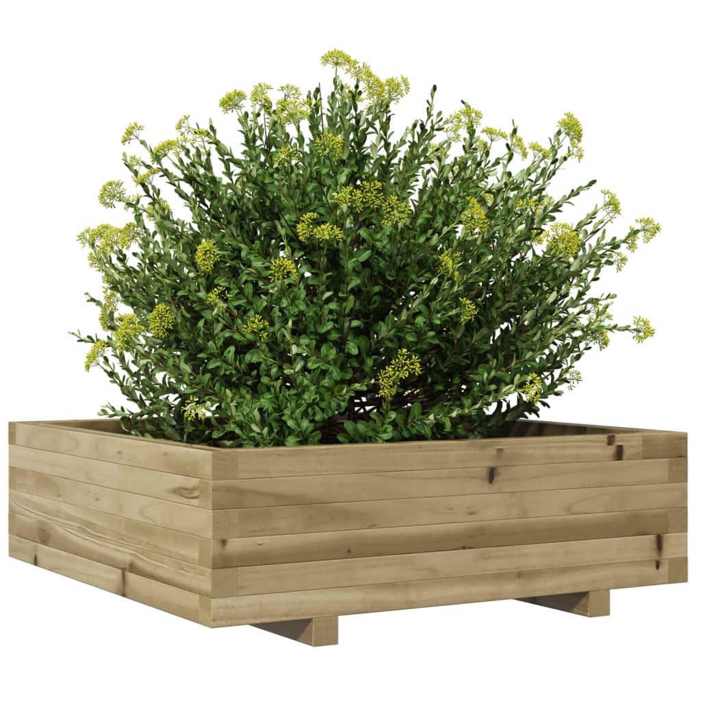 vidaXL Pflanzkübel 80x80x26,5 cm Kiefernholz Imprägniert