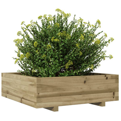 vidaXL Pflanzkübel 80x80x26,5 cm Kiefernholz Imprägniert