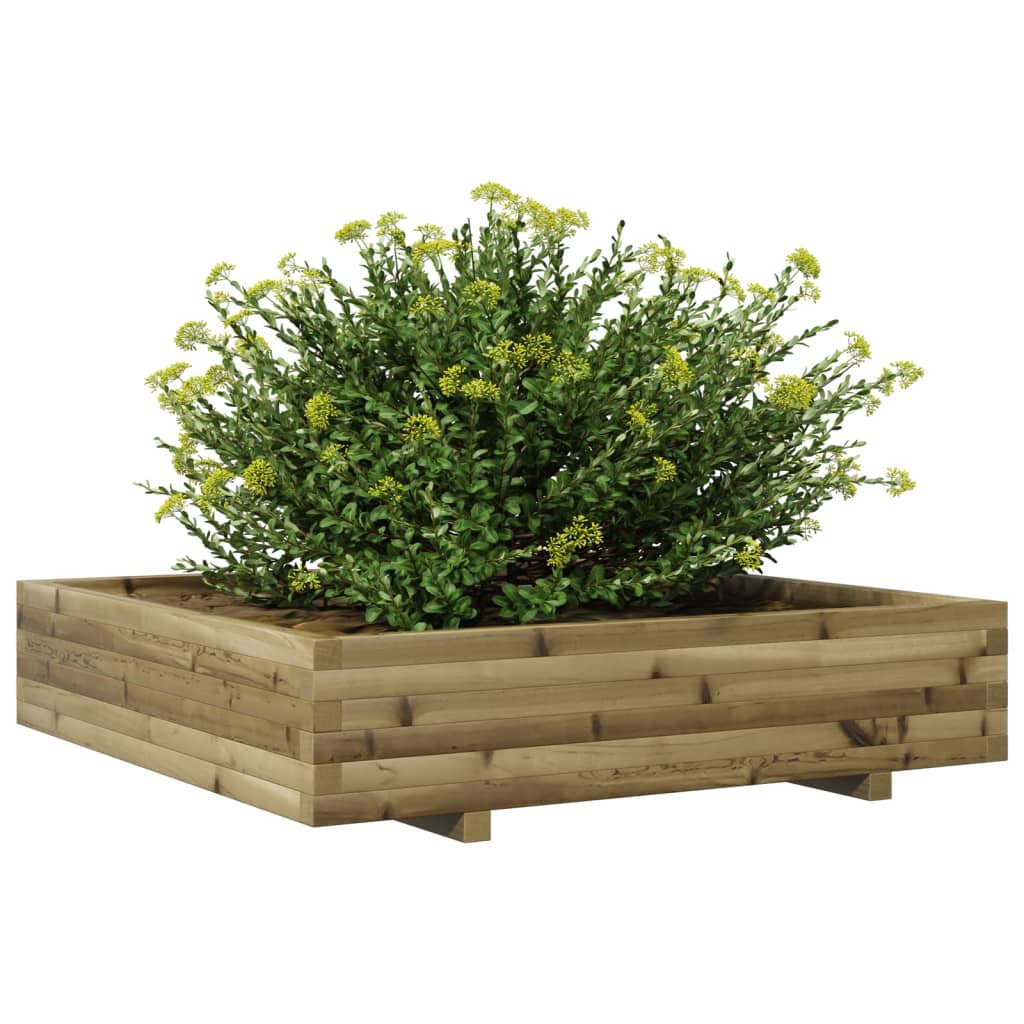 vidaXL Pflanzkübel 110x110x26,5 cm Kiefernholz Imprägniert