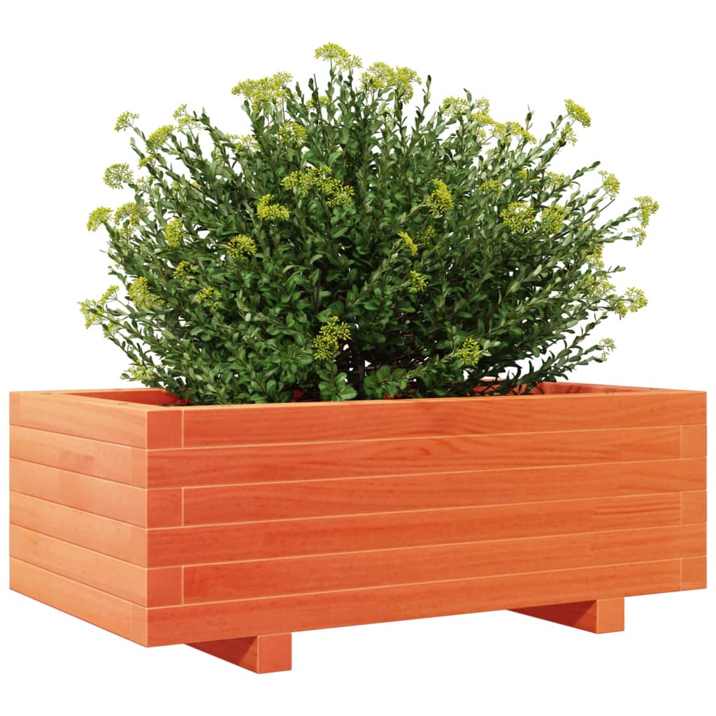vidaXL Jardinière marron miel 70x40x26,5 cm en pin massif