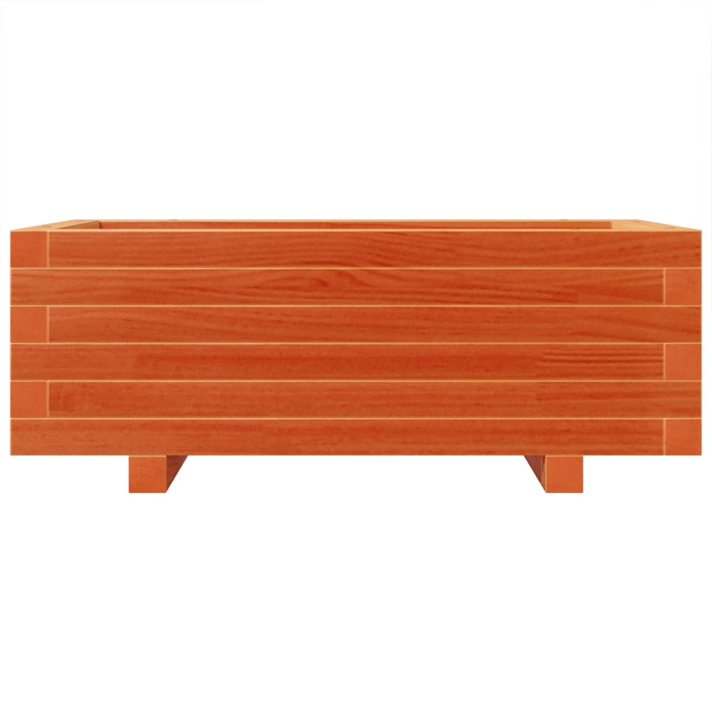 vidaXL Jardinière marron miel 70x40x26,5 cm en pin massif