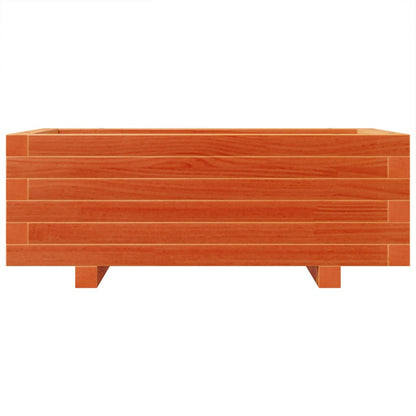 vidaXL Jardinière marron miel 70x40x26,5 cm en pin massif