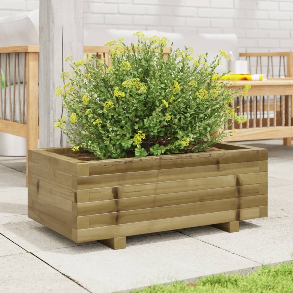 vidaXL Jardinière 70x40x26,5 cm Bois de pin Imprégné