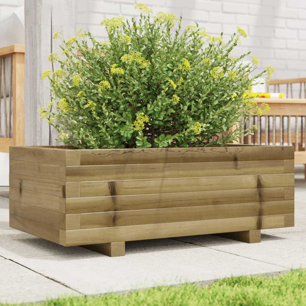 vidaXL Jardinière 70x40x26,5 cm Bois de pin Imprégné