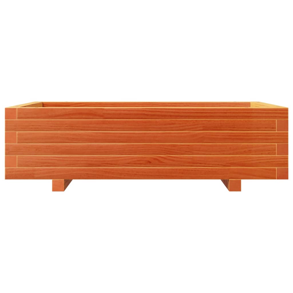 vidaXL Jardinière Bois de Pin Massif Marron Miel 90x60x26,5 cm