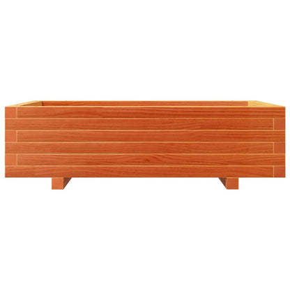 vidaXL Jardinière Bois de Pin Massif Marron Miel 90x60x26,5 cm