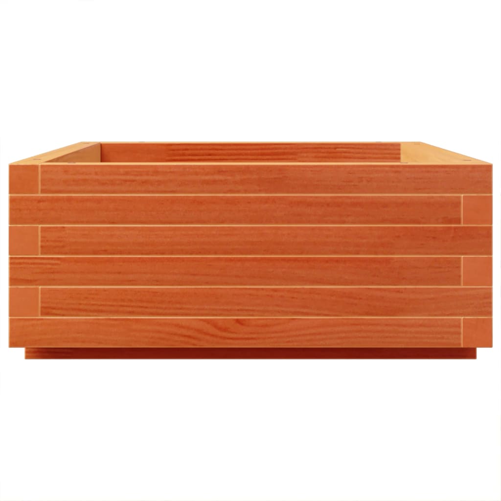 vidaXL Jardinière Bois de Pin Massif Marron Miel 90x60x26,5 cm