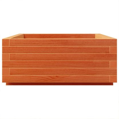 vidaXL Jardinière Bois de Pin Massif Marron Miel 90x60x26,5 cm