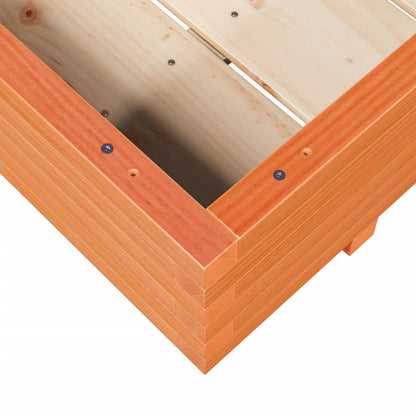 vidaXL Jardinière Bois de Pin Massif Marron Miel 90x60x26,5 cm