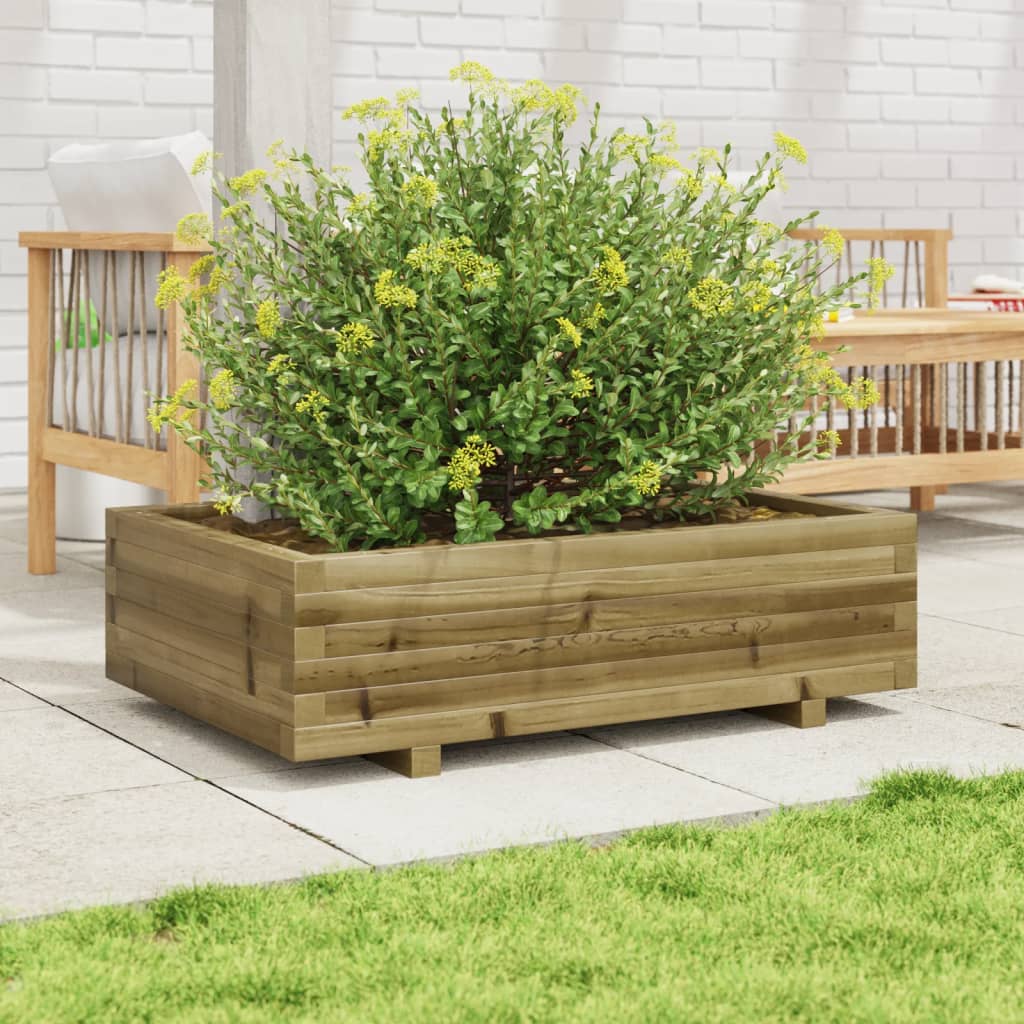 vidaXL Jardinière 90x60x26,5 cm Pin Imprégné